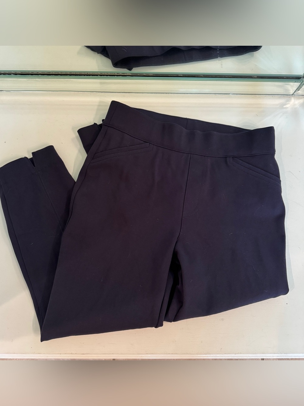 SPANX The Perfect Pant, Kick Flare - Navy - Women’s Medium Petite
